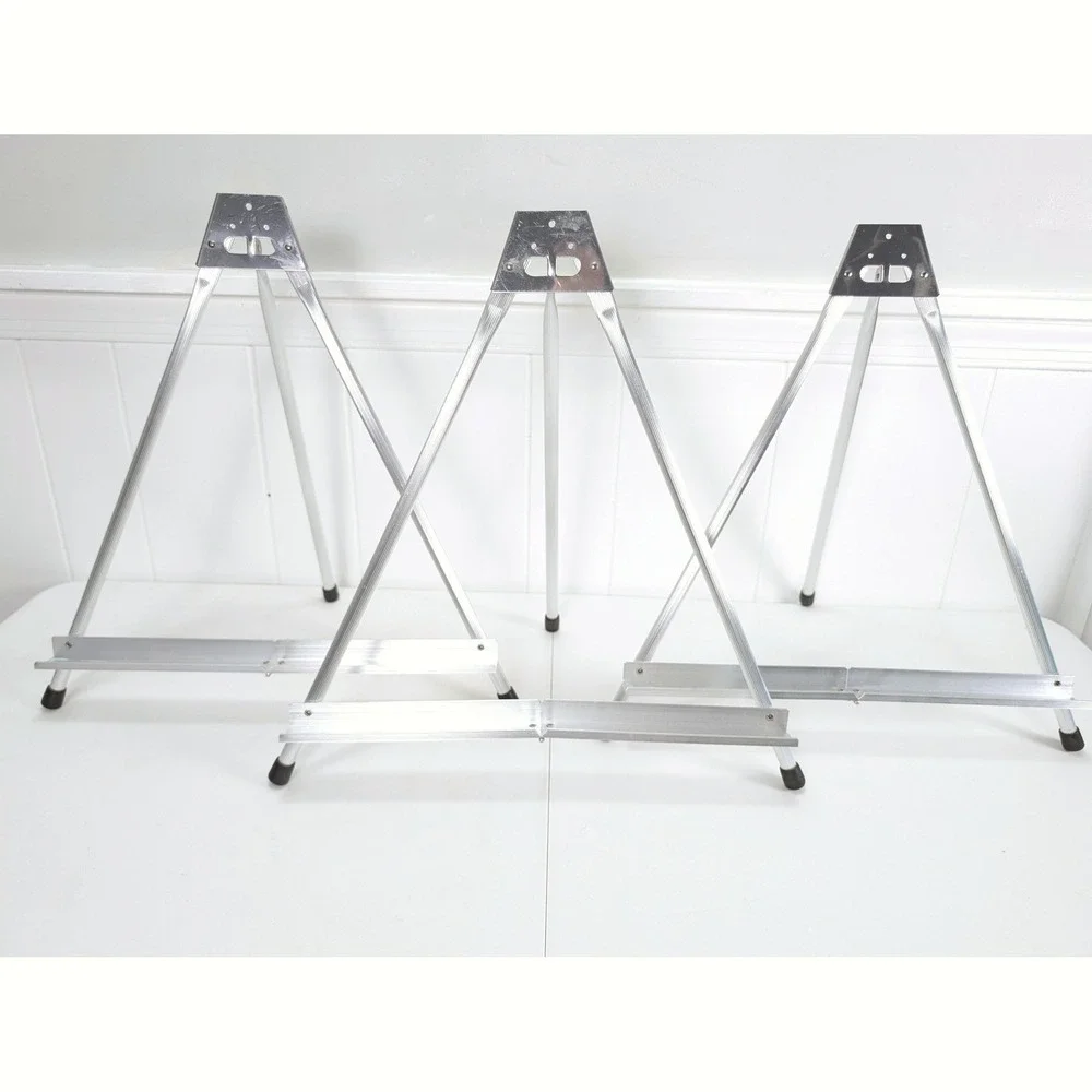 Aluminum Tabletop Easel Folding Tripod Display Stand Silver 17.5 Inch - 1 ONLY